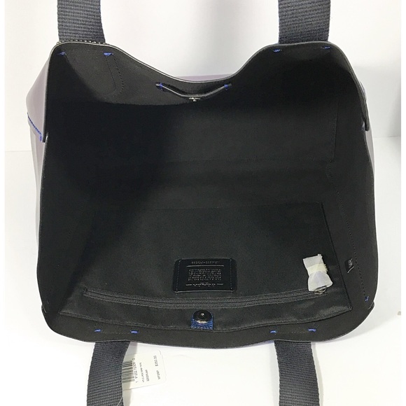 Coach Hologram Iridescent Blue Derby Tote Bag NWT - Picture 8 of 8